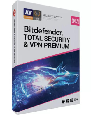 Bitdefender Total Security & VPN Premium 2024 (3 devices - 2 jaar)