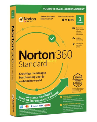 Norton 360 Standaard (1 device - 1 jaar)