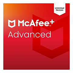 McAfee+ Advanced Individual 2026 (onbeperkte installaties - 1 jaar)