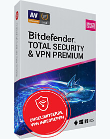 Bitdefender Total Security & Premium VPN 2023 (10 devices - 1 jaar)